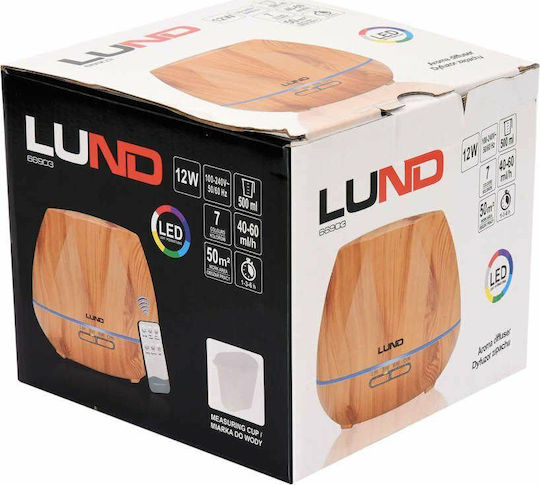 Air Humidifier Lund Lund Air Humidifier Aroma Manager 500ml Light Wood Remote Control T66903 7598282 5906083063336