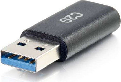 Adapter USB C2G C2G USB C USB Adapter Superspeed USB 5Gbps F M Adapter USB 24 Pin USB-C mit reversibler USB Typ A M USB 3.0 geformt Schwarz