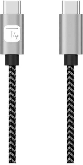 Techly USB 2.0 Cable USB-C male - USB-C 0.5m