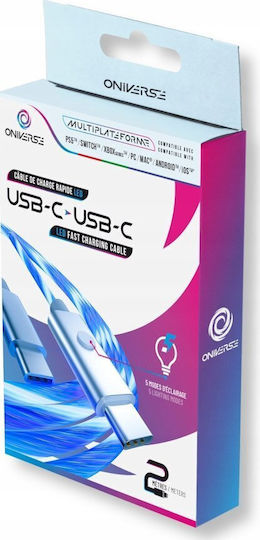 Oniverse USB 2.0 Cable USB-C male - USB-C Μπλε 2m