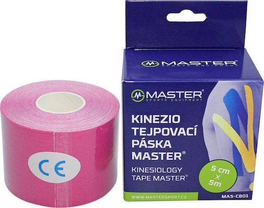 Master Ταινία Κινησιοθεραπείας 5cm x 5m Ροζ