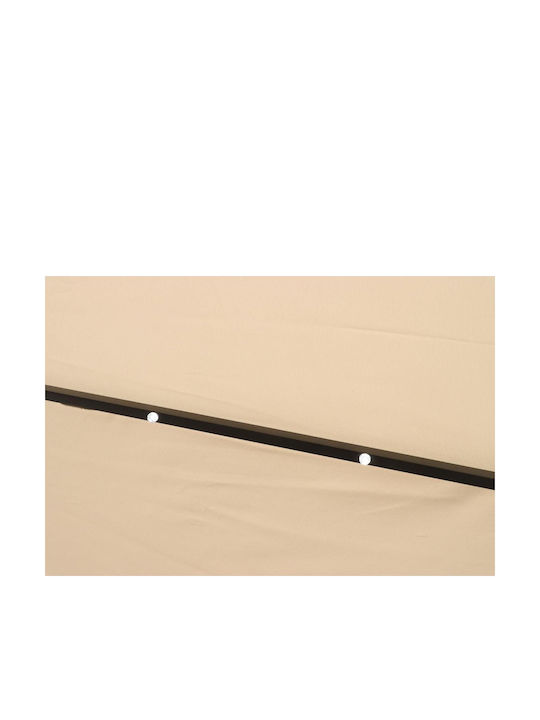 Umbrelă Rotundă Din Plastic Bej Φ3m