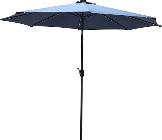 Circular Plastic Blue Garden Parasol Φ3m