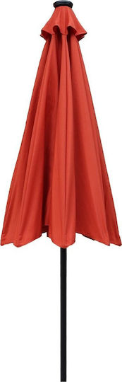 Circular Plastic Red Garden Parasol Φ3m