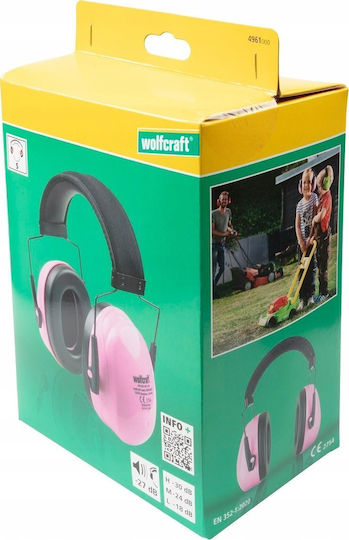 Wolfcraft Copii Protecții auditive în culoarea Roz 2buc