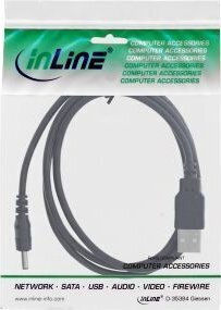 InLine USB 2.0 Cable USB-A male - DC Μαύρο 1m