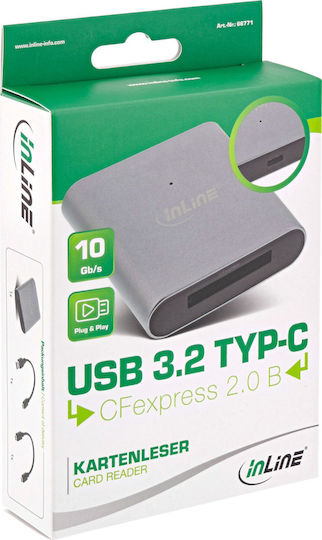 InLine Card Reader USB 3.2 για CFexpress