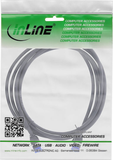 InLine S/FTP Cat.6a (Gigabit) Καλώδιο Δικτύου Ethernet 10m Μαύρο