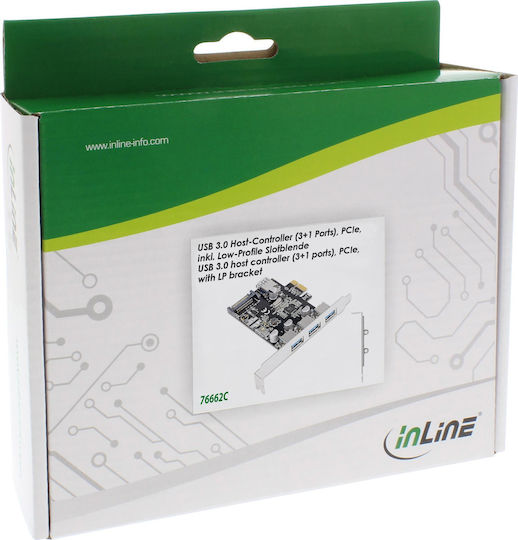 InLine Κάρτα PCIe σε θύρα USB 3.0 / SATA