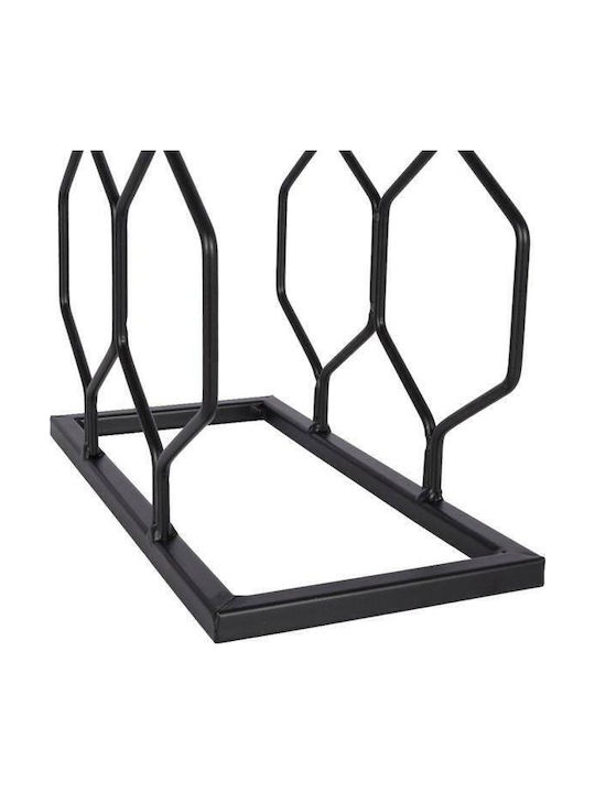 Vilde Free Standing Wine Rack Metallic Black 23x11x48cm