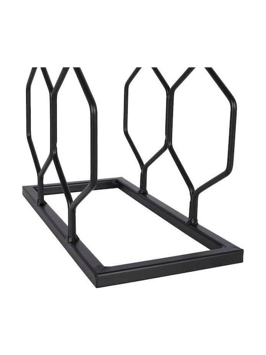 Vilde Free Standing Wine Rack Metallic Black 23x11x48cm