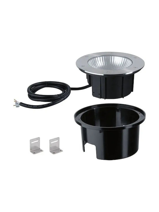 Paulmann Σποτ Δαπέδου LED 12.5W με Θερμό Λευκό Φως IP67 Γκρι