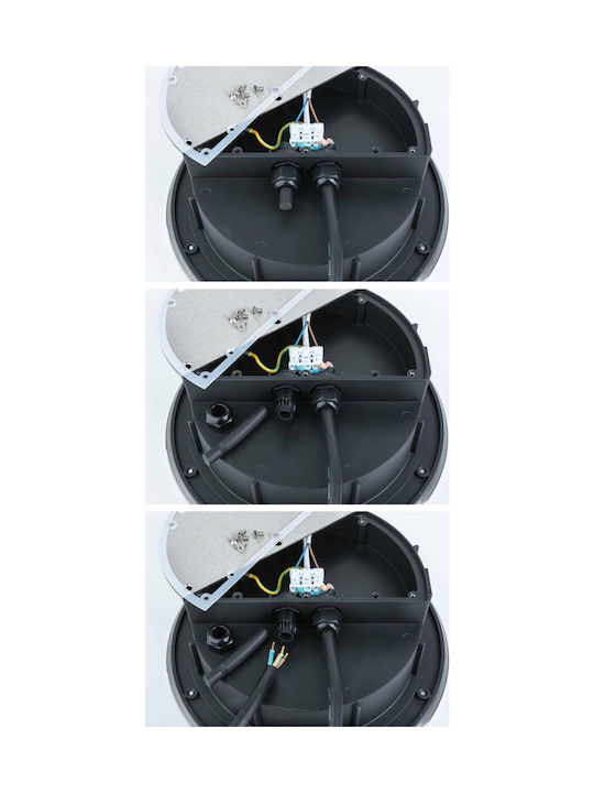 Paulmann Σποτ Δαπέδου LED 12.5W με Θερμό Λευκό Φως IP67 Γκρι