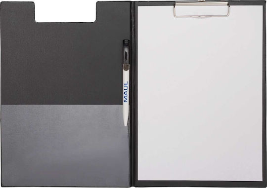Maul Maul Writing Folder Maulpoly Black Plastic Cover A4