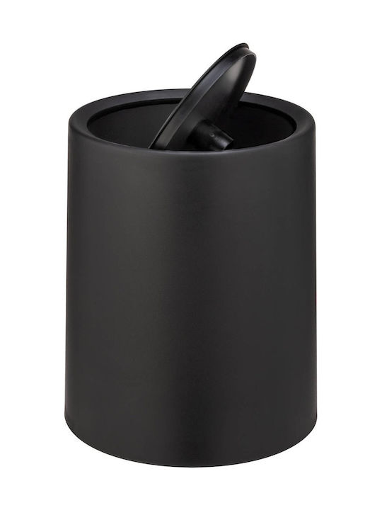 Wenko Plastic Waste Bin Black 6L