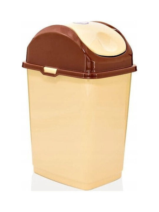 Katex Coș de Gunoi Plastic Bej 10lt 1buc