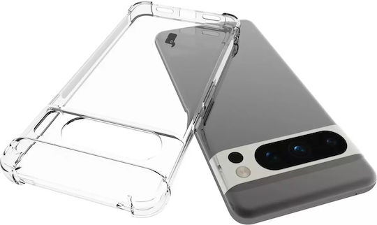 Bizon Clear Pack Case & 2x Screen Glass Задна корица Закалено стъкло Прозрачен (Google Pixel 8 Pro)