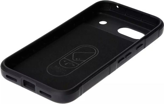 Bizon Tur Back Cover Σιλικόνης / Tempered Glass 2mm Μαύρο (Google Pixel 8a)