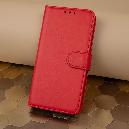 Nexeri Wallet Δερμάτινο / Σιλικόνης Κόκκινο (Redmi 14C / Poco C75)