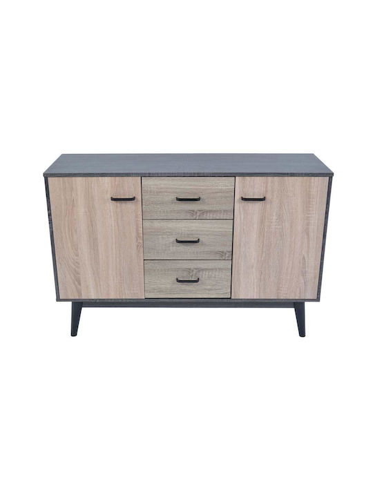Ankor Holz Sideboard mit Schubladen Sonoma 120x38x80cm