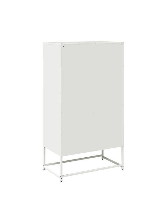 Sideboard made of Metal White 68x39x123cm