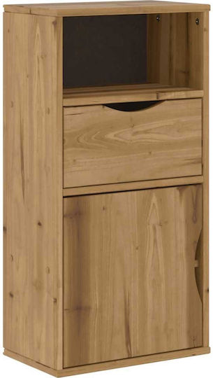 Sideboard made of Solid Wood with Drawers Coffee 40x24x79cm