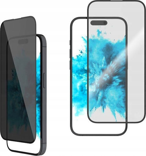 Fixed Поверителност Закалено стъкло за цялото лице Черен (iPhone 17 Pro Max / iPhone 16 Pro Max)