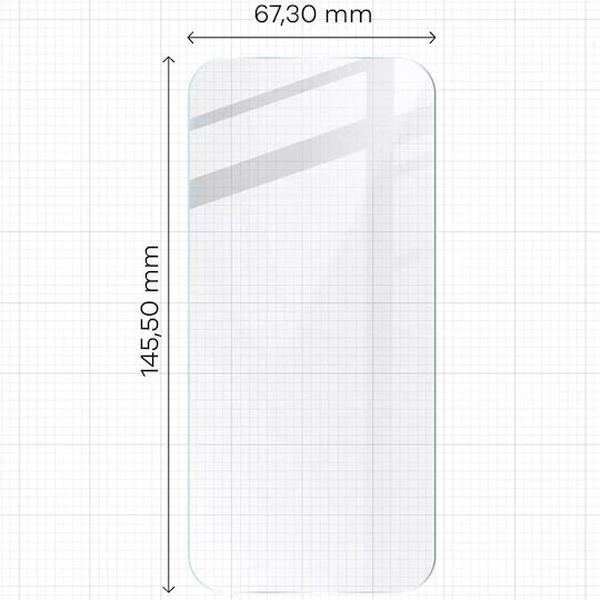 Bizon Screen Glass + Προστασία Κάμερας Tempered Glass Διάφανο για το Apple iPhone 16 Pro