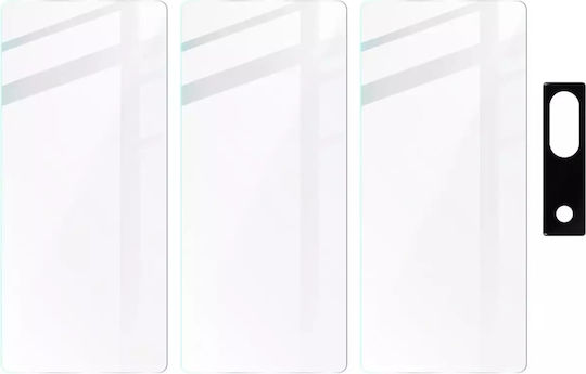Bizon Screen Glass + Kameraschutz Gehärtetes Glas Transparent für das Pixel 7a