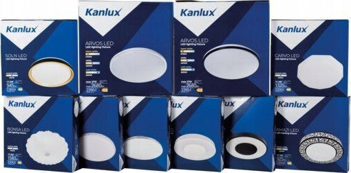 Kanlux Πλαφονιέρα Οροφής 17εκ. Λευκή με Ενσωματωμένο LED