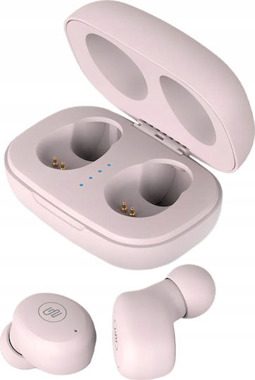 GoGEN CREW evo 2 In-ear Bluetooth Handsfree Ακουστικά με Αντοχή στον Ιδρώτα και Θήκη Φόρτισης Ροζ