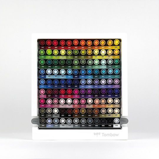 Tombow Abt Dual Brush Pen Marker 108 Stück Tischdisplay
