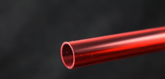 Тръба Bitspower Crystal Link 12/10mm 1000mm Червена Bp-ncclt12acird-l1000