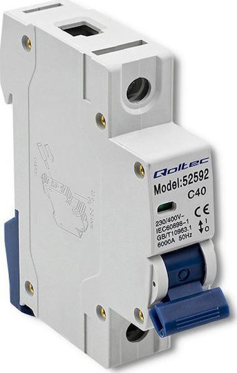 Qoltec 1-Pole Panel Push Switch 40A