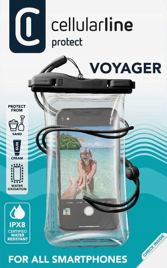 Husă impermeabilă Cellular Line Cellularline Voyager Universal Negru