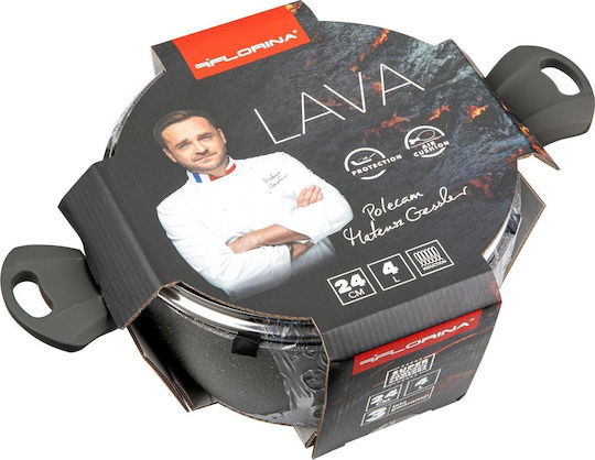 Florina Oală Adâncă Lava Stone Din Aluminiu 4lt 24cm
