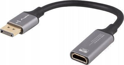 Lanberg Конвертор DisplayPort мъжки към HDMI женски Сребрист 1бр