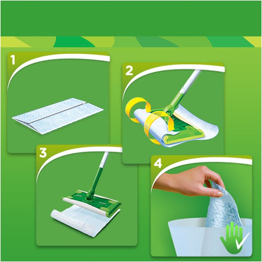 Swiffer Floor Wiper Cloth Refill Trap the Dust for Wood & Parquet 18pcs