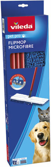 Vileda Pet Pro Flip Mop Microfibre Mop 2-in-1 1pc