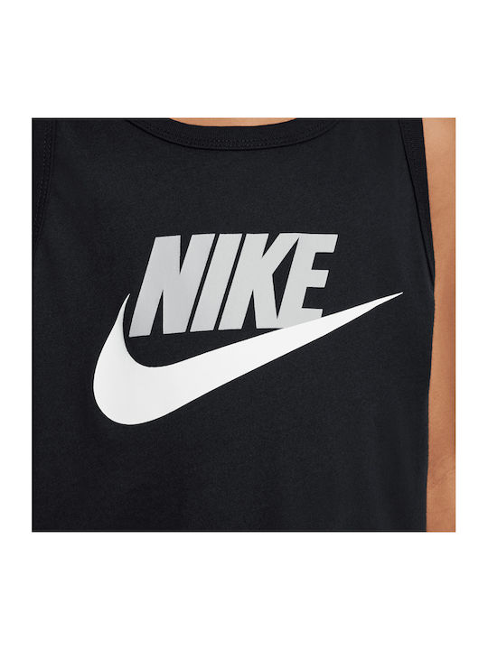 Bluza Pentru Copii Fără Mâneci Neagră Sportswear