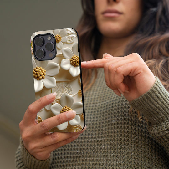 Θήκη Sonique 3d Flower Series Motorola Moto E22 4g Λευκό