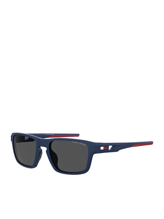 Tommy Hilfiger Men's Sunglasses with Navy Blue Plastic Frame and Gray Lens TH1952/S FLL