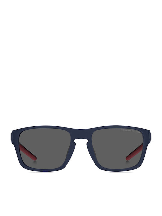 Tommy Hilfiger Men's Sunglasses with Navy Blue Plastic Frame and Gray Lens TH1952/S FLL