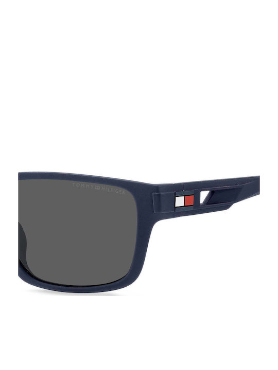 Tommy Hilfiger Men's Sunglasses with Navy Blue Plastic Frame and Gray Lens TH1952/S FLL