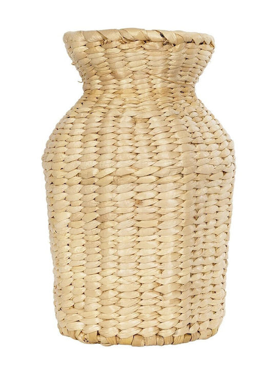 GloboStar Havana Planter Wooden Beige 16x16x25cm.