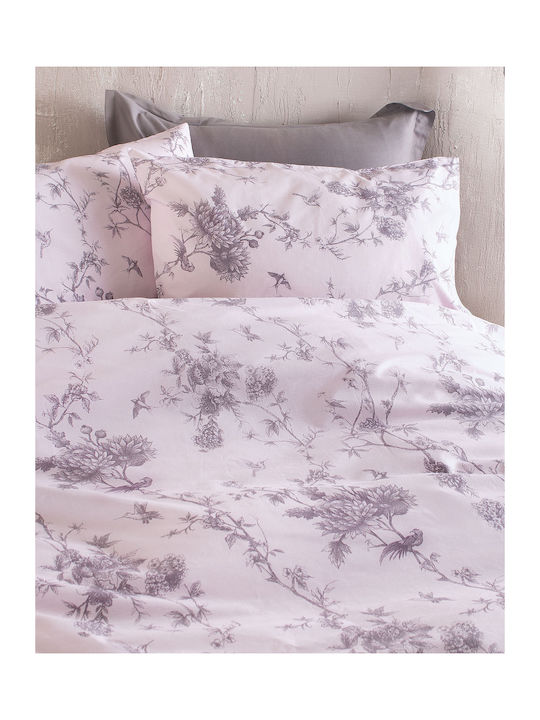 Rythmos Duvet Cover Set Single with Pillowcase 160x250 Aurora Purple