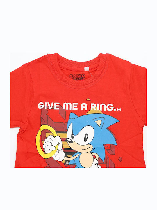 Kinderhemd Kurzarm Red Sonic