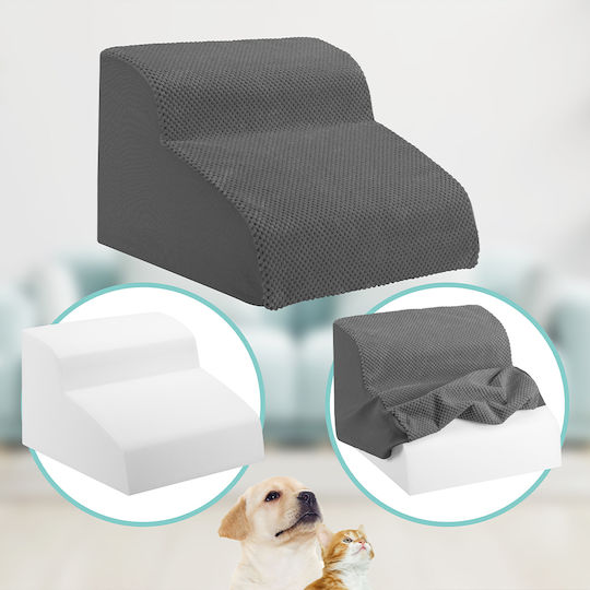 Bakaji Waterproof Ramp Car for Dog Gray