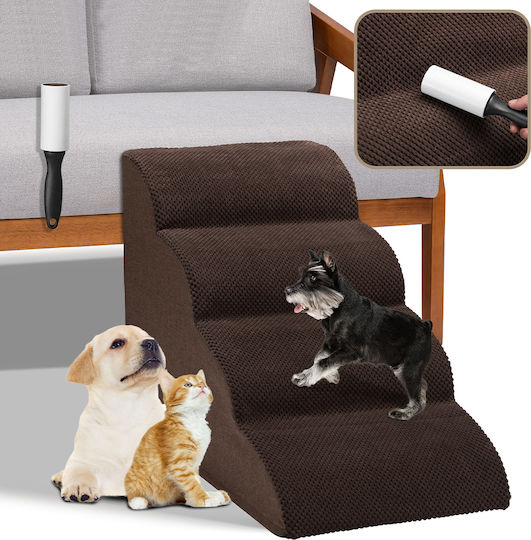 Bakaji Waterproof Car Steps for Brown Dog