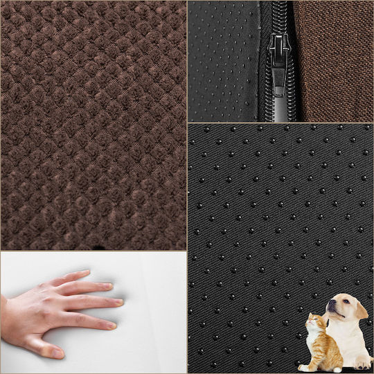 Bakaji Waterproof Car Steps for Brown Dog